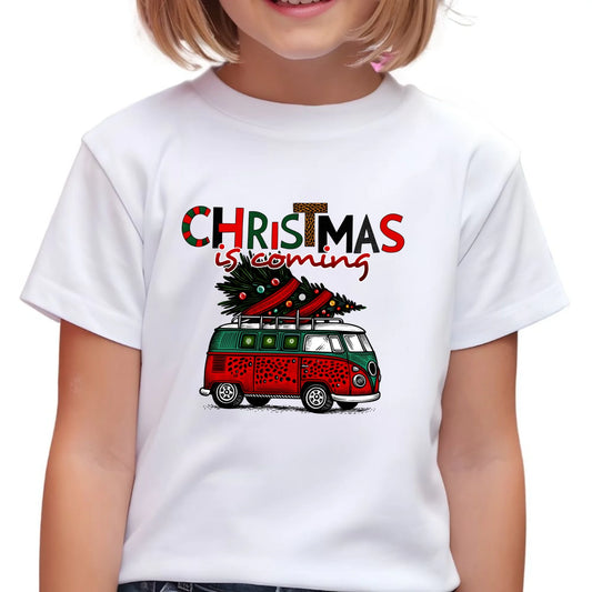 Koszulka dziecięca świąteczna - Kamper Christmas is coming BN42 - StoryCups.pl