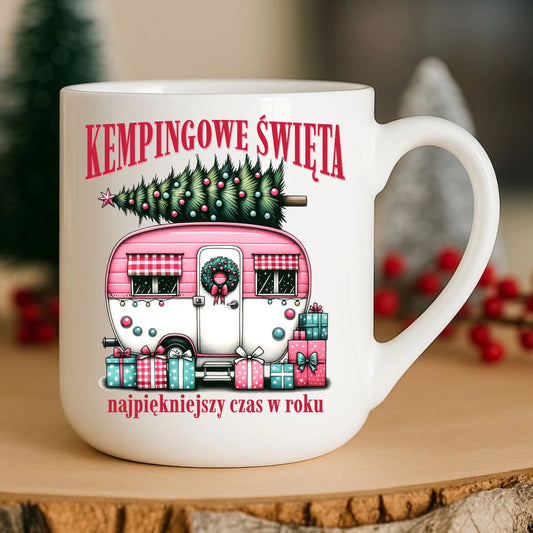Kubek elegant świąteczny - Kamper Kempingowe Święta BN40 - StoryCups.pl