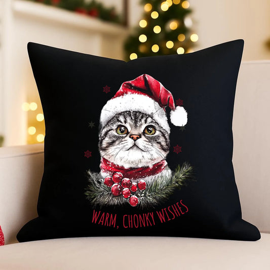 Poduszka dekoracyjna świąteczna - Warm, Chonky Wishes BN36 - StoryCups.pl