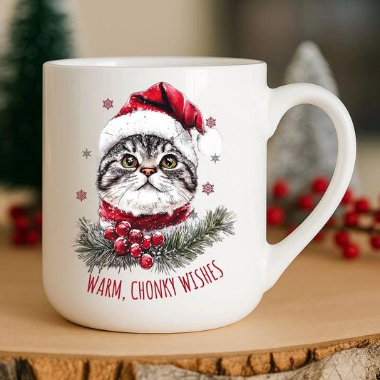 Kubek elegant świąteczny - Warm, Chonky Wishes BN36 - StoryCups.pl