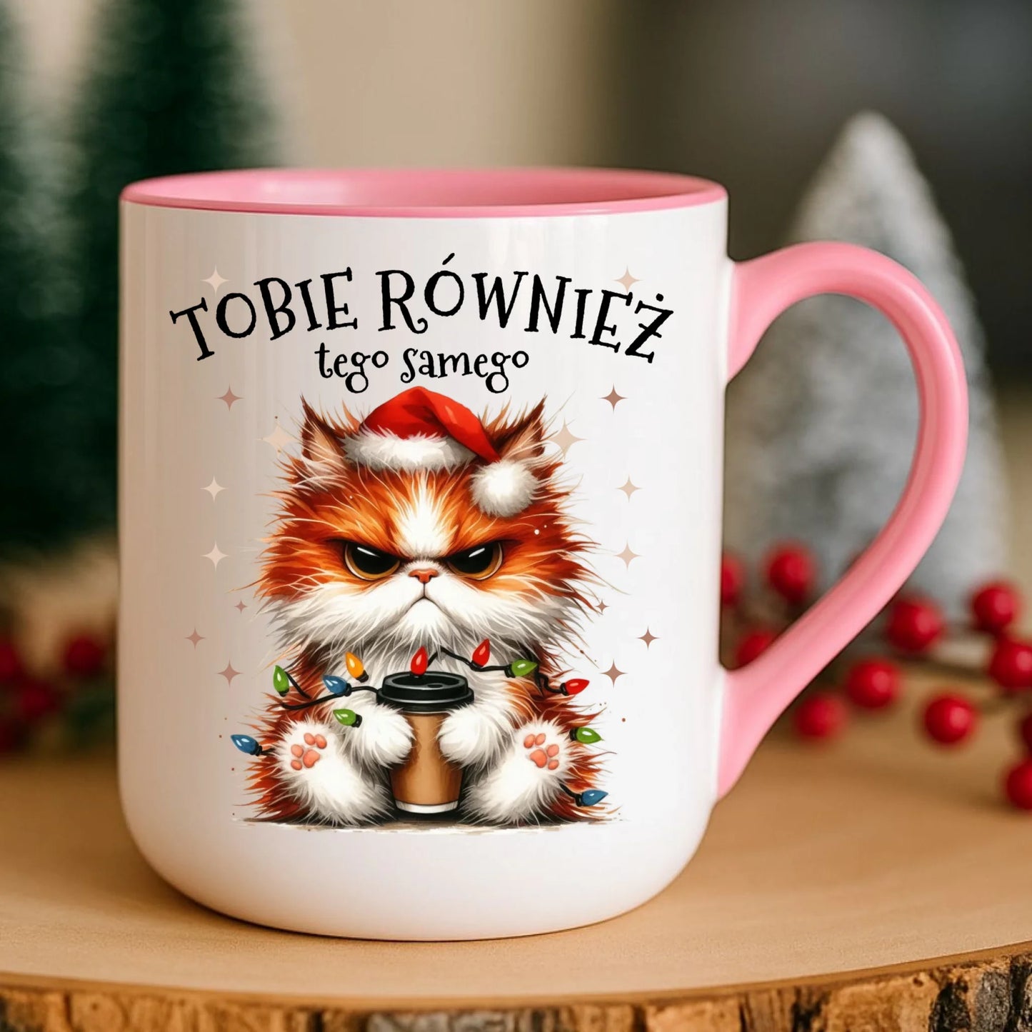 Kubek elegant świąteczny - Grumpy Cat Tobie również tego samego BN32 - StoryCups.pl