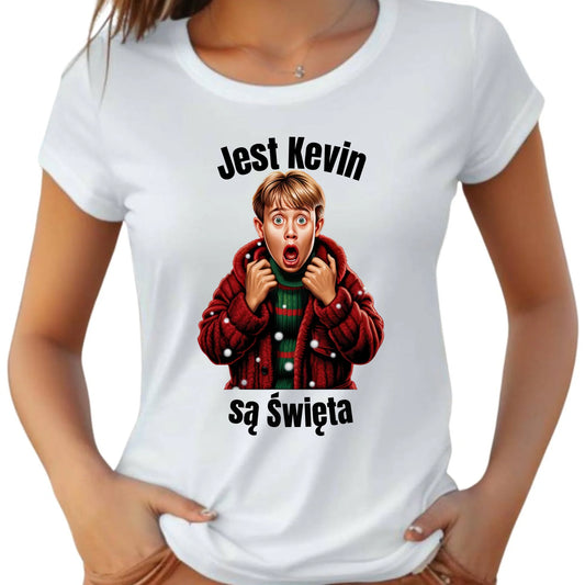 Koszulka damska świąteczna - Jest Kevin są święta BN27 - StoryCups.pl