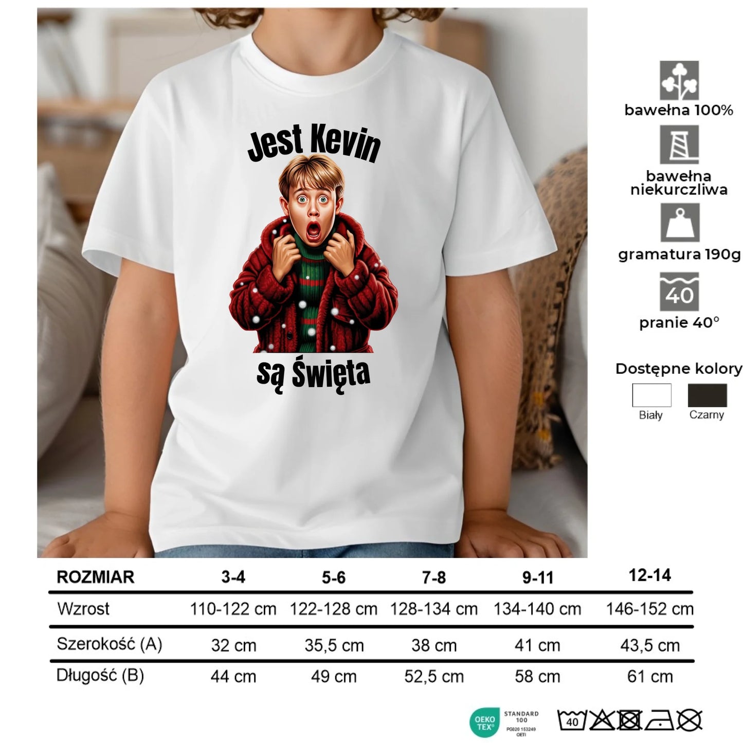 Koszulka dziecięca świąteczna - Jest Kevin są święta BN27 - StoryCups.pl