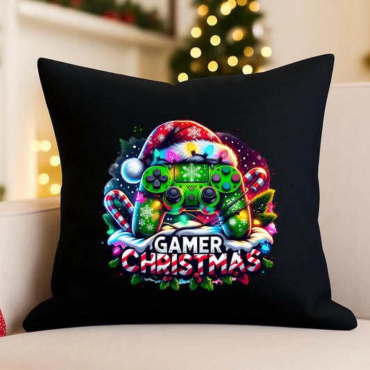 Poduszka dekoracyjna świąteczna - prezent dla gracza - Christmas gamer BN22 - StoryCups.pl