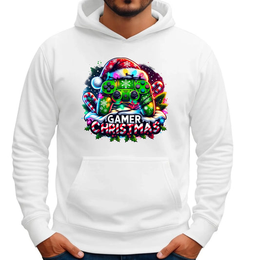 Bluza męska z kapturem świąteczna - prezent dla gracza - Christmas gamer BN22 - StoryCups.pl