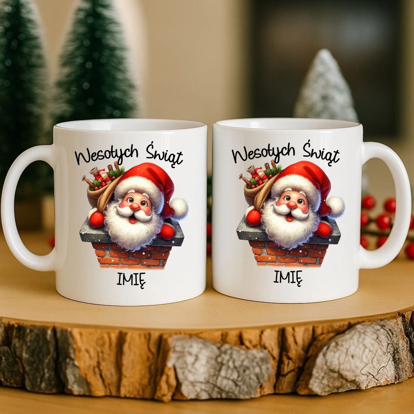 Kubek świąteczny - prezent na Mikołajki Mikołaj - personalizowany BN08 - StoryCups.pl