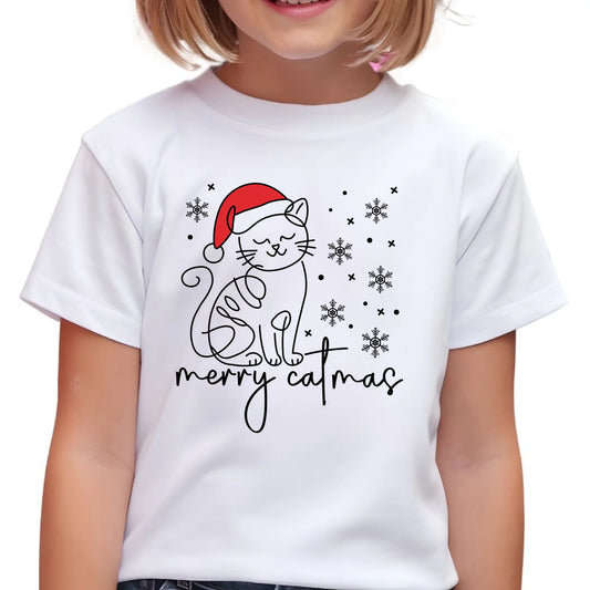 Koszulka dziecięca świąteczna - Kot Merry catmas BN151 - StoryCups.pl