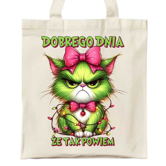 Torba świąteczna - prezent dla niej - Grinch dobrego dnia, że tak powiem BN153 - StoryCups.pl