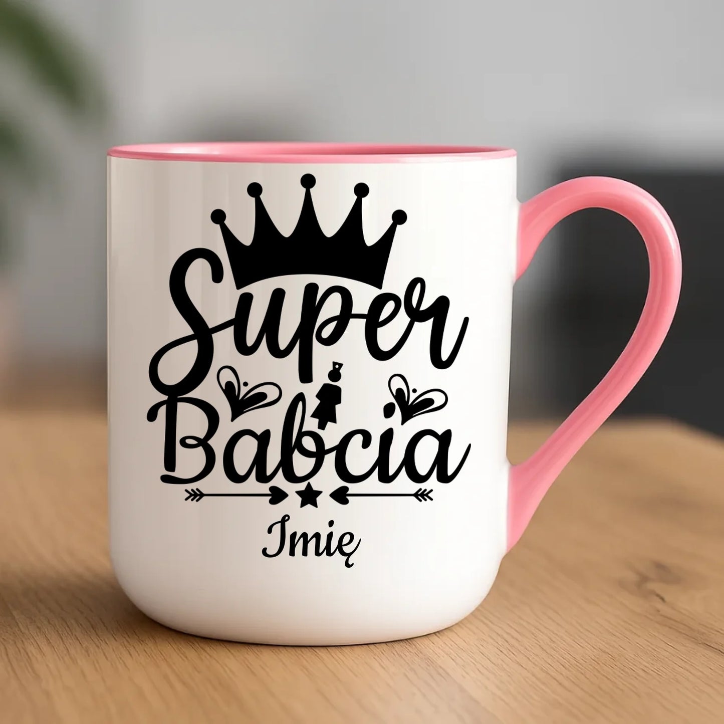 Kubek elegant dla babci - Super Babcia - personalizowany B03 - StoryCups.pl