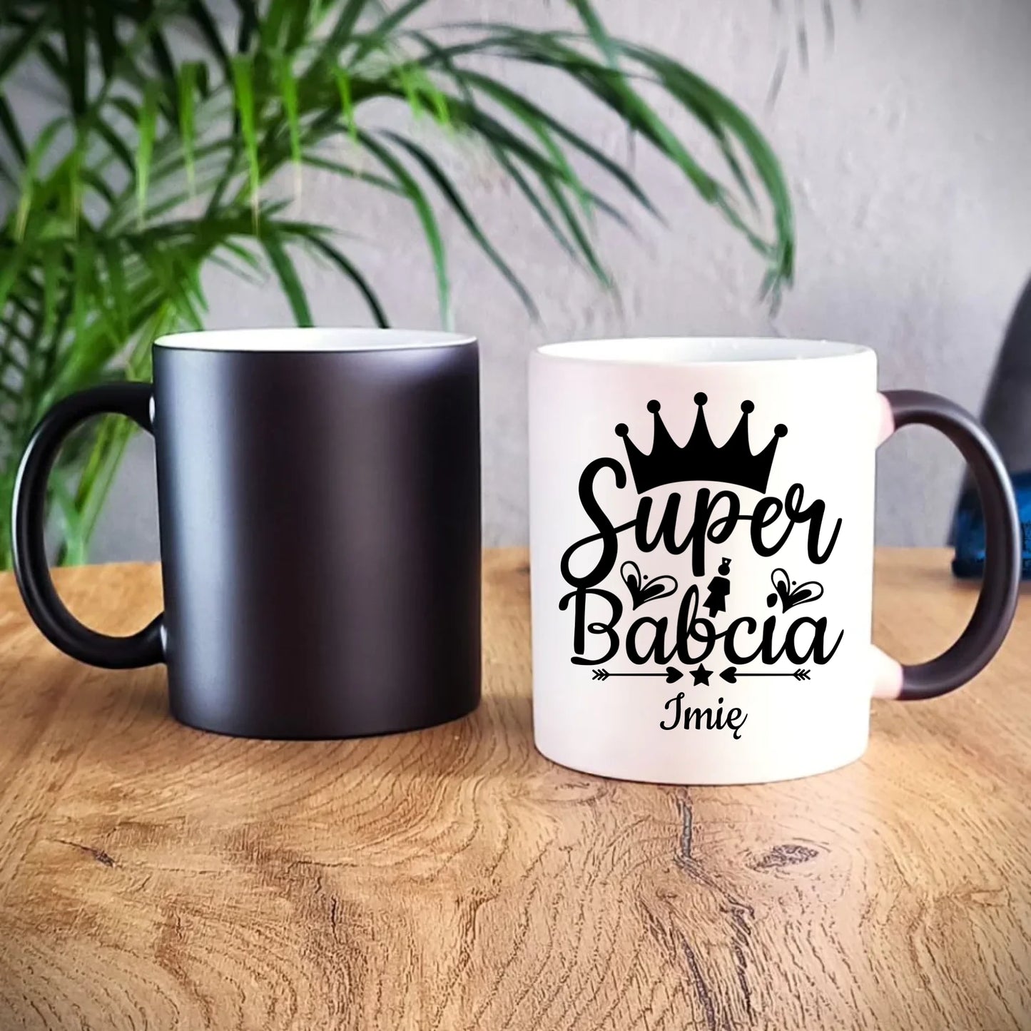 Kubek magiczny dla babci - Super Babcia - personalizowany B03 - StoryCups.pl
