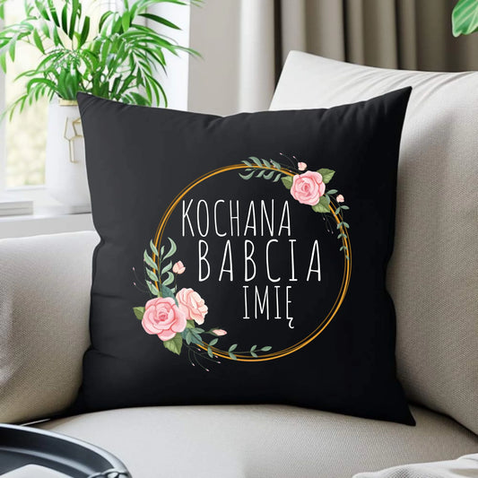 Poduszka dekoracyjna dla babci - Kochana Babcia - personalizowana B10 - StoryCups.pl