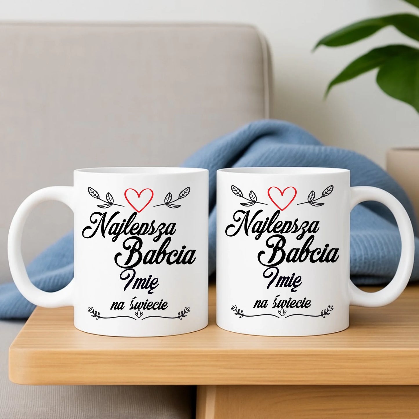 Kubek dla babci - Najlepsza Babcia na Świecie - personalizowany B12 - StoryCups.pl
