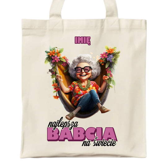 Torba dla babci - Najlepsza Babcia na świecie - personalizowana B14 - StoryCups.pl