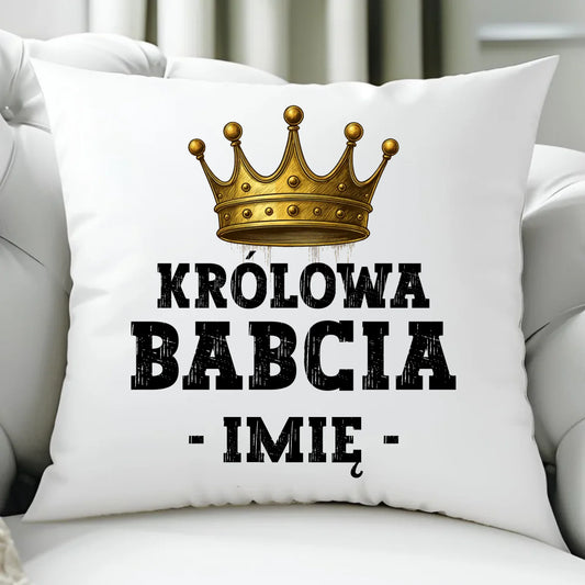 Poduszka dla babci - Królowa Babcia - personalizowana B17 - StoryCups.pl