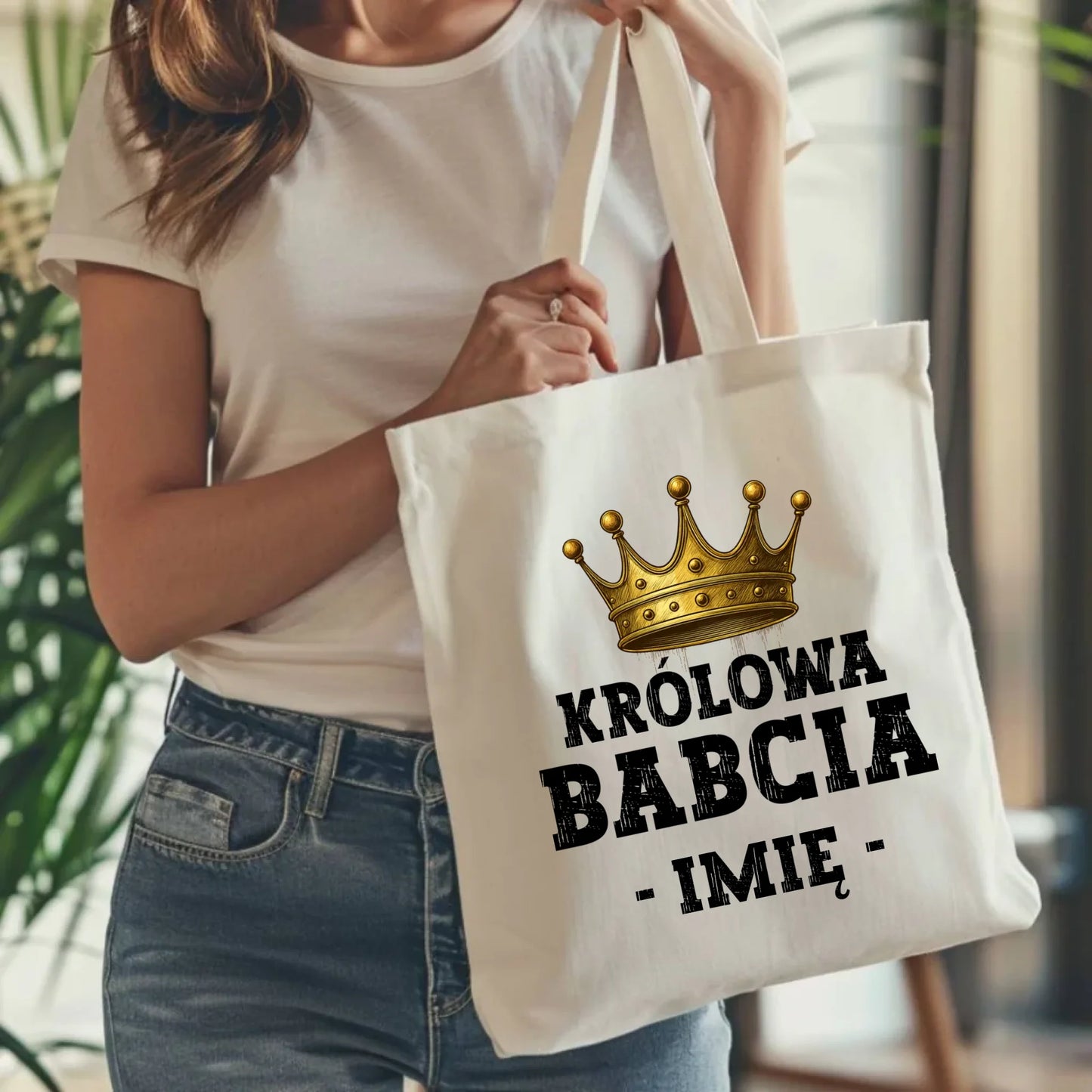 Torba dla babci - Królowa Babcia - personalizowana B17 - StoryCups.pl