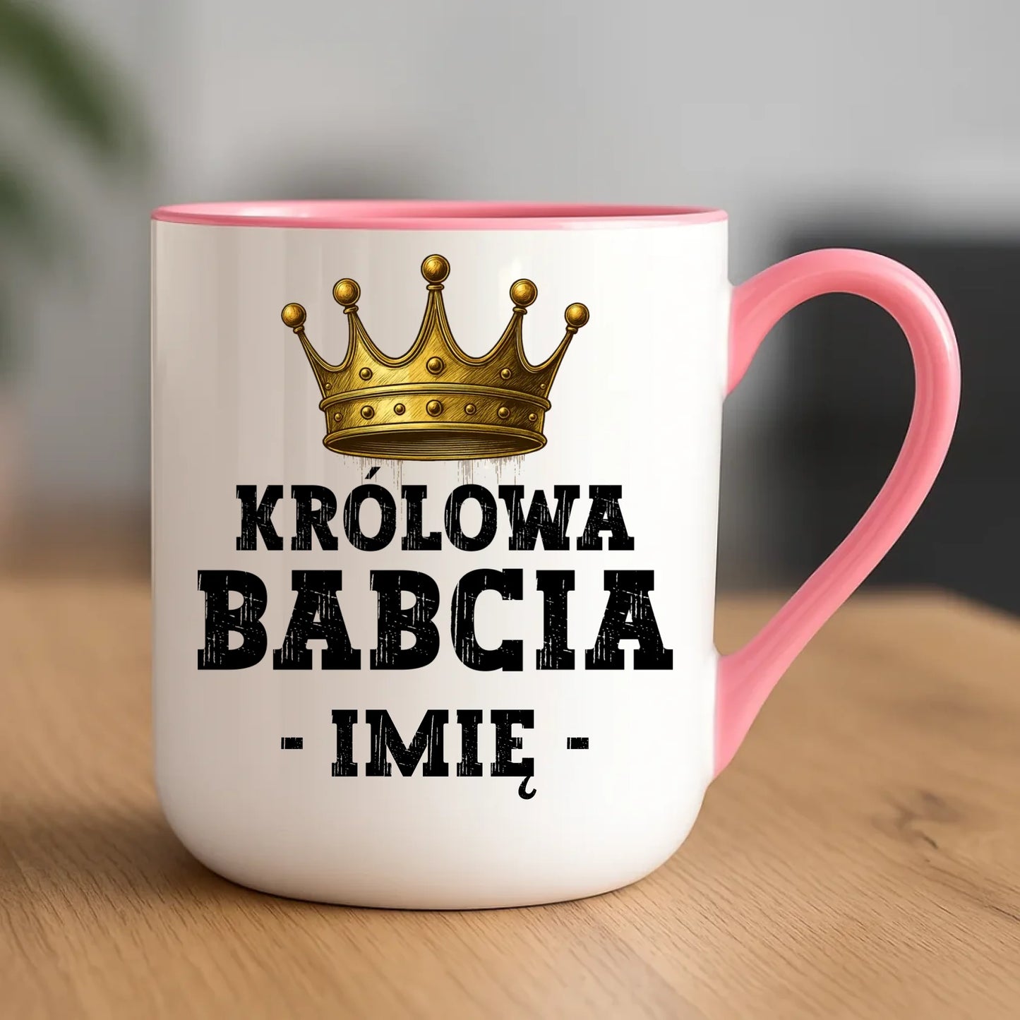 Kubek elegant dla babci - Królowa Babcia - personalizowany B17 - StoryCups.pl