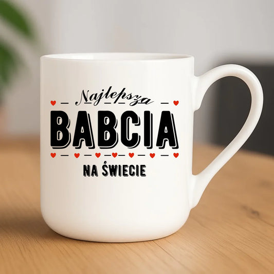 Kubek elegant dla babci - Najlepsza babcia na świecie B23 - StoryCups.pl