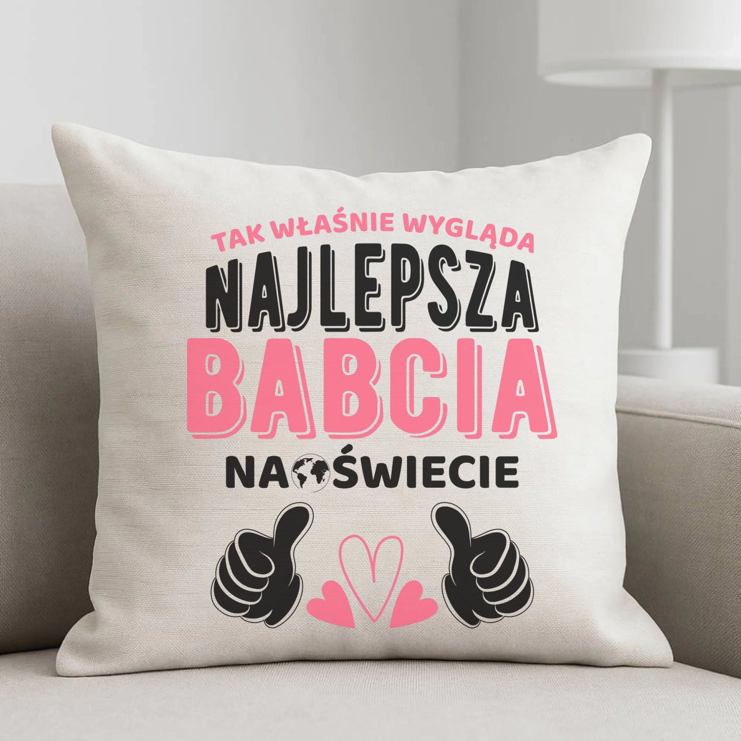 Poduszka dla babci - Tak wygląda najlepsza babcia na świecie B24 - StoryCups.pl