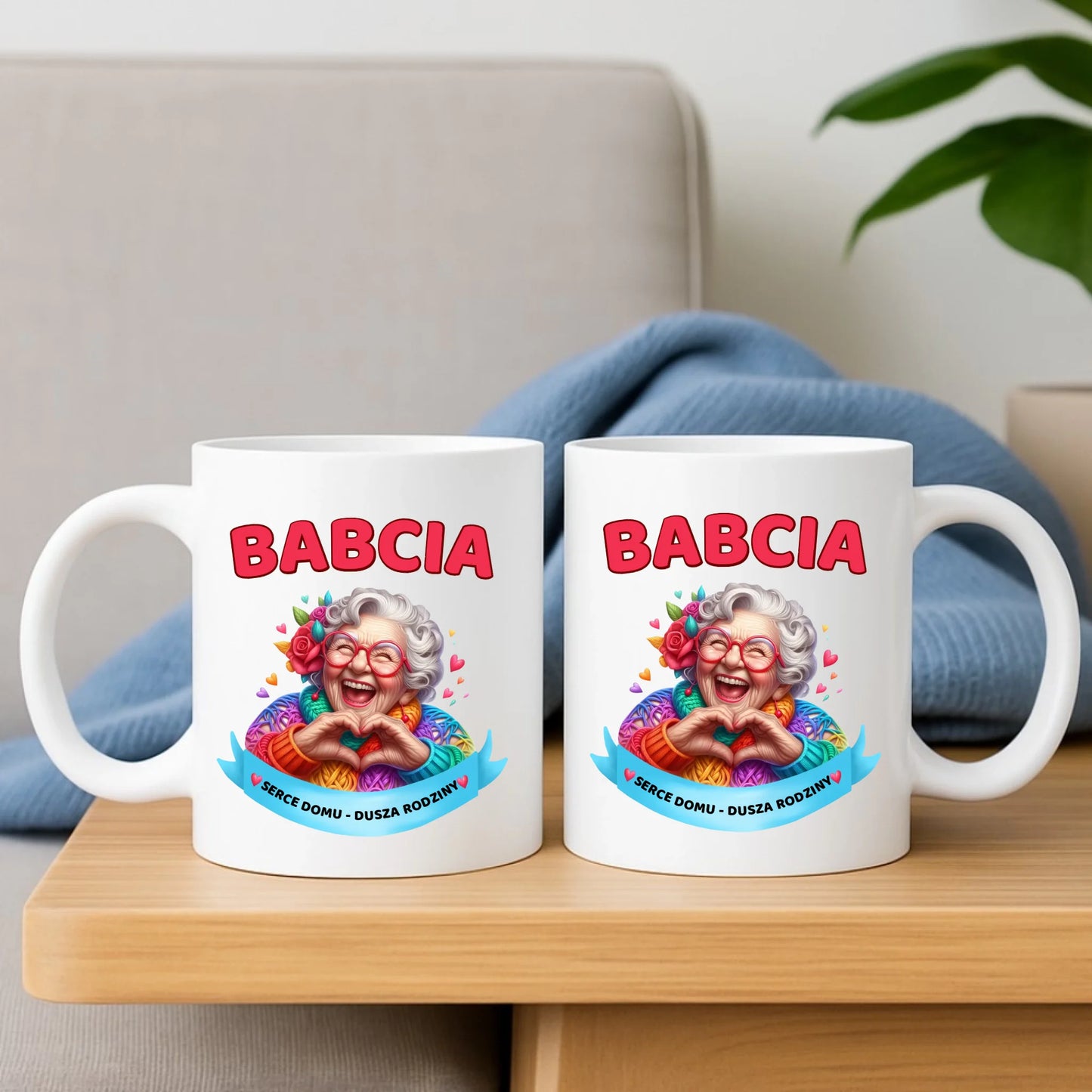 Kubek dla babci - Babcia serce domu dusza rodziny B25 - StoryCups.pl