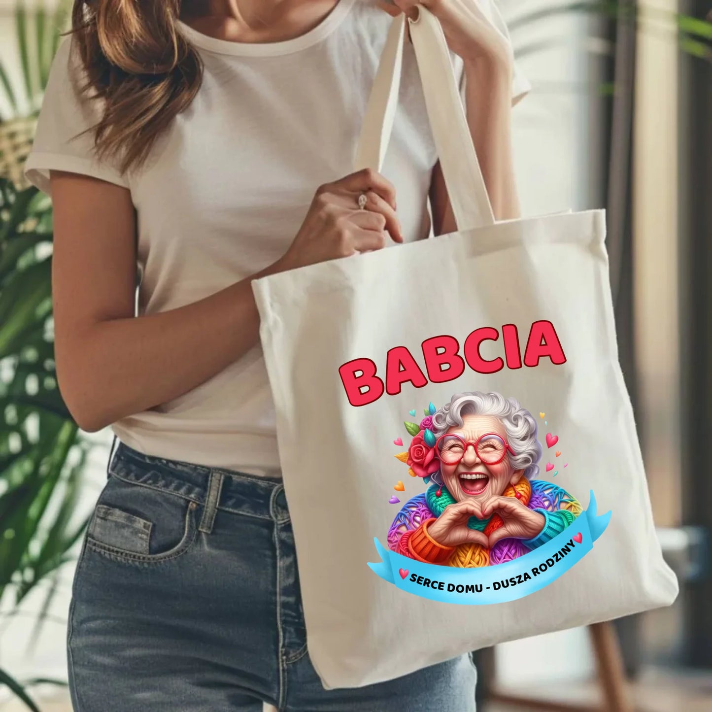 Torba dla babci - Babcia serce domu dusza rodziny B25 - StoryCups.pl