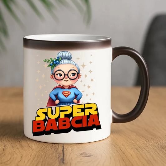 Kubek magiczny dla babci - Super Babcia B29 - StoryCups.pl