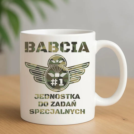 Kubek dla babci - Babcia jednostka do zadań specjalnych B31 - StoryCups.pl