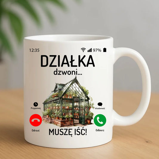Kubek dla babci - Działka dzwoni muszę iść B41 - StoryCups.pl