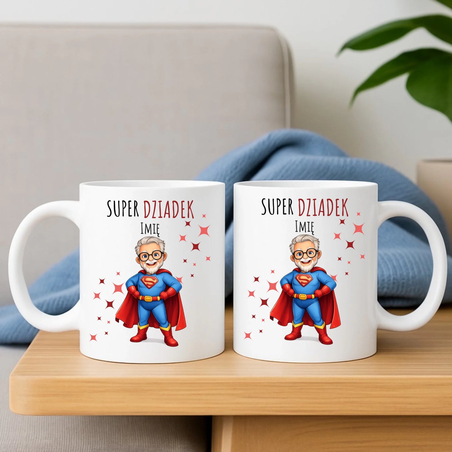 Kubek dla dziadka - Super Dziadek - personalizowany D02 - StoryCups.pl