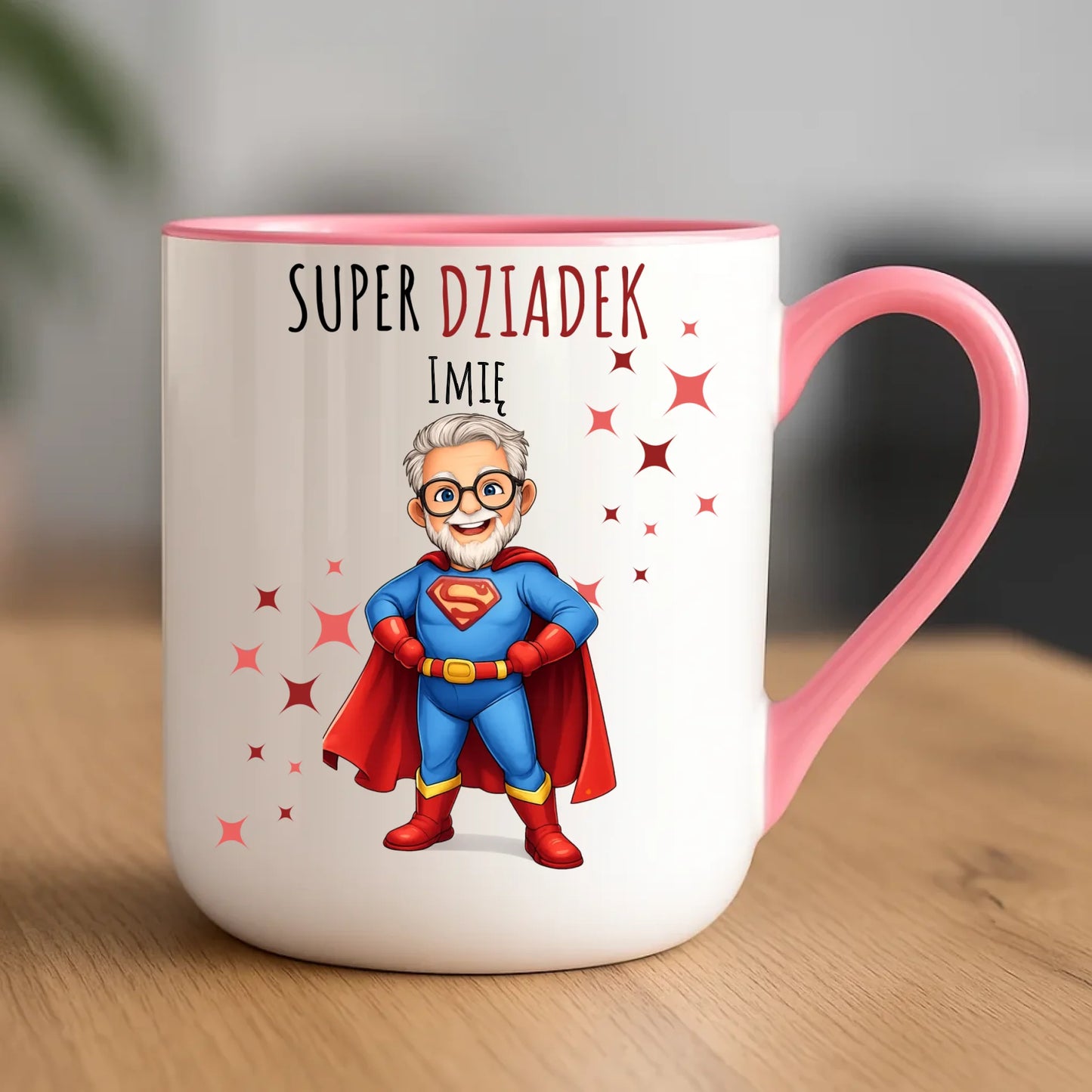 Kubek elegant dla dziadka - Super Dziadek - personalizowany D02 - StoryCups.pl