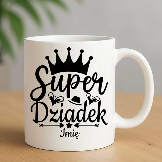 Kubek dla dziadka - Super Dziadek - personalizowany D03 - StoryCups.pl