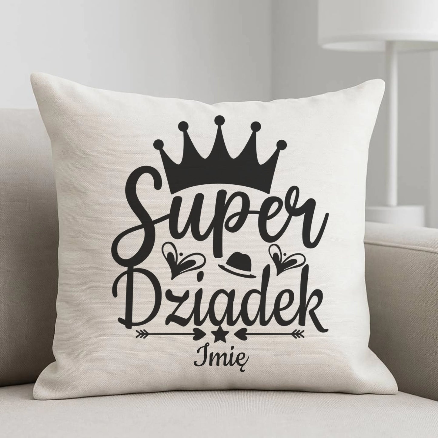 Poduszka dla dziadka - Super Dziadek - personalizowana D03 - StoryCups.pl