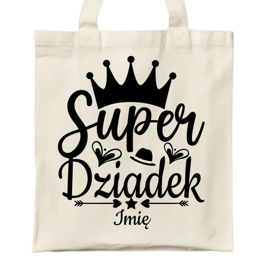 Torba dla dziadka - Super Dziadek - personalizowana D03 - StoryCups.pl
