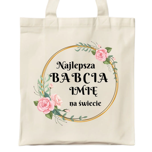 Torba dla babci - Najlepsza babcia na Świecie - personalizowana B04 - StoryCups.pl