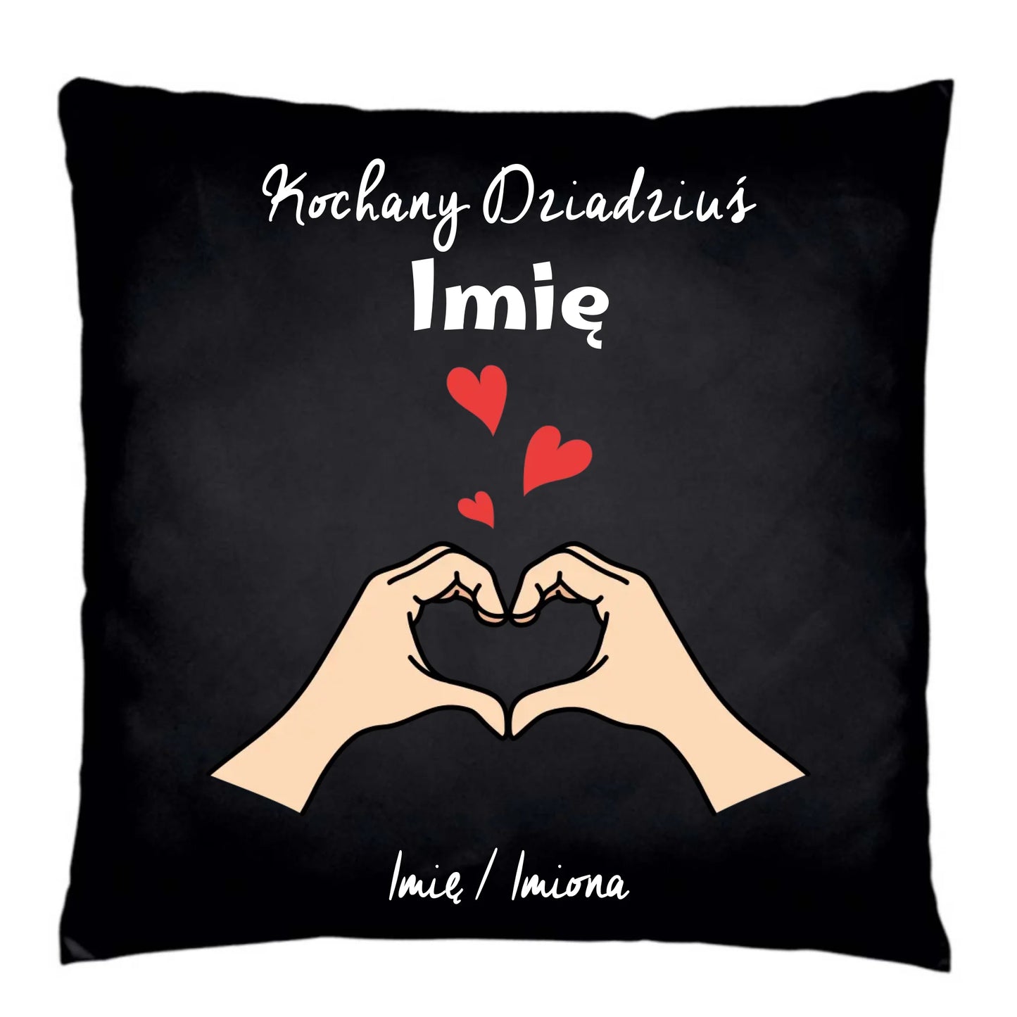 Poduszka dekoracyjna dla dziadka - Kochany Dziadek podpis - personalizowana D13 - StoryCups.pl