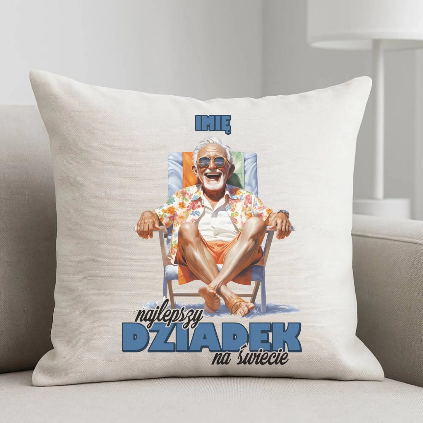 Poduszka dla dziadka - Najlepszy Dziadek na świecie - personalizowana D14 - StoryCups.pl