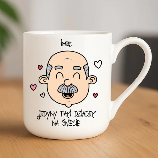 Kubek elegant dla dziadka - Jedyny taki dziadek na świecie - personalizowany D15 - StoryCups.pl