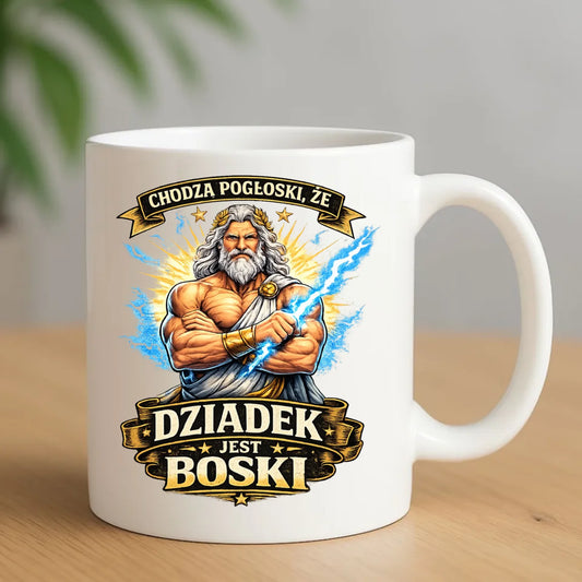 Kubek dla dziadka - Chodzą pogłoski, że dziadek jest boski D16 - StoryCups.pl