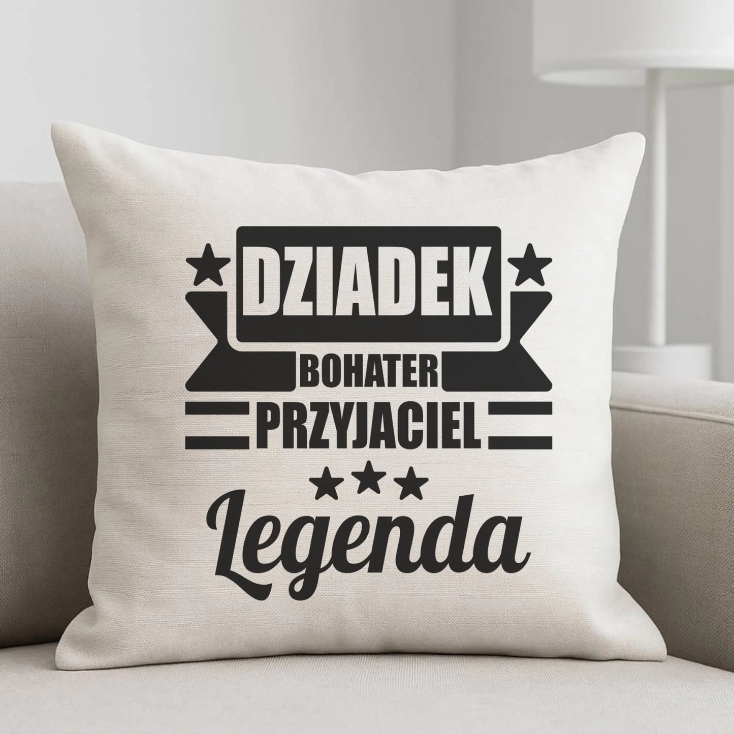 Poduszka dla dziadka - Bohater przyjaciel legenda D20 - StoryCups.pl