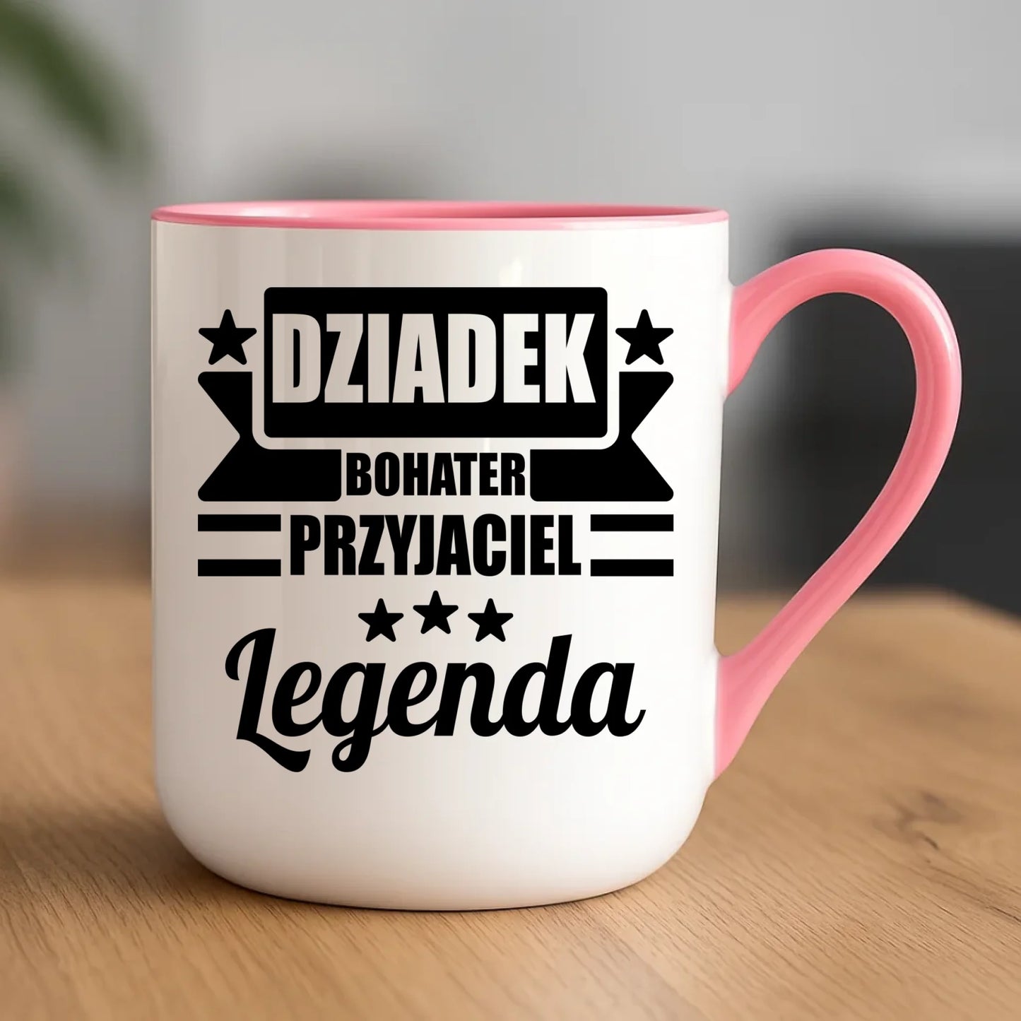 Kubek elegant dla dziadka - Bohater przyjaciel legenda D20 - StoryCups.pl