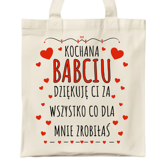 Torba dla babci - Kochana Babciu dziękuję Ci B21 - StoryCups.pl