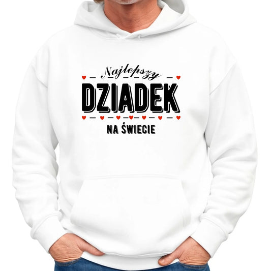 Bluza z kapturem dla dziadka - Najlepszy dziadek na świecie D23 - StoryCups.pl