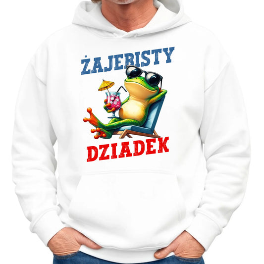 Bluza z kapturem dla dziadka - Żajebisty dziadek D27 - StoryCups.pl