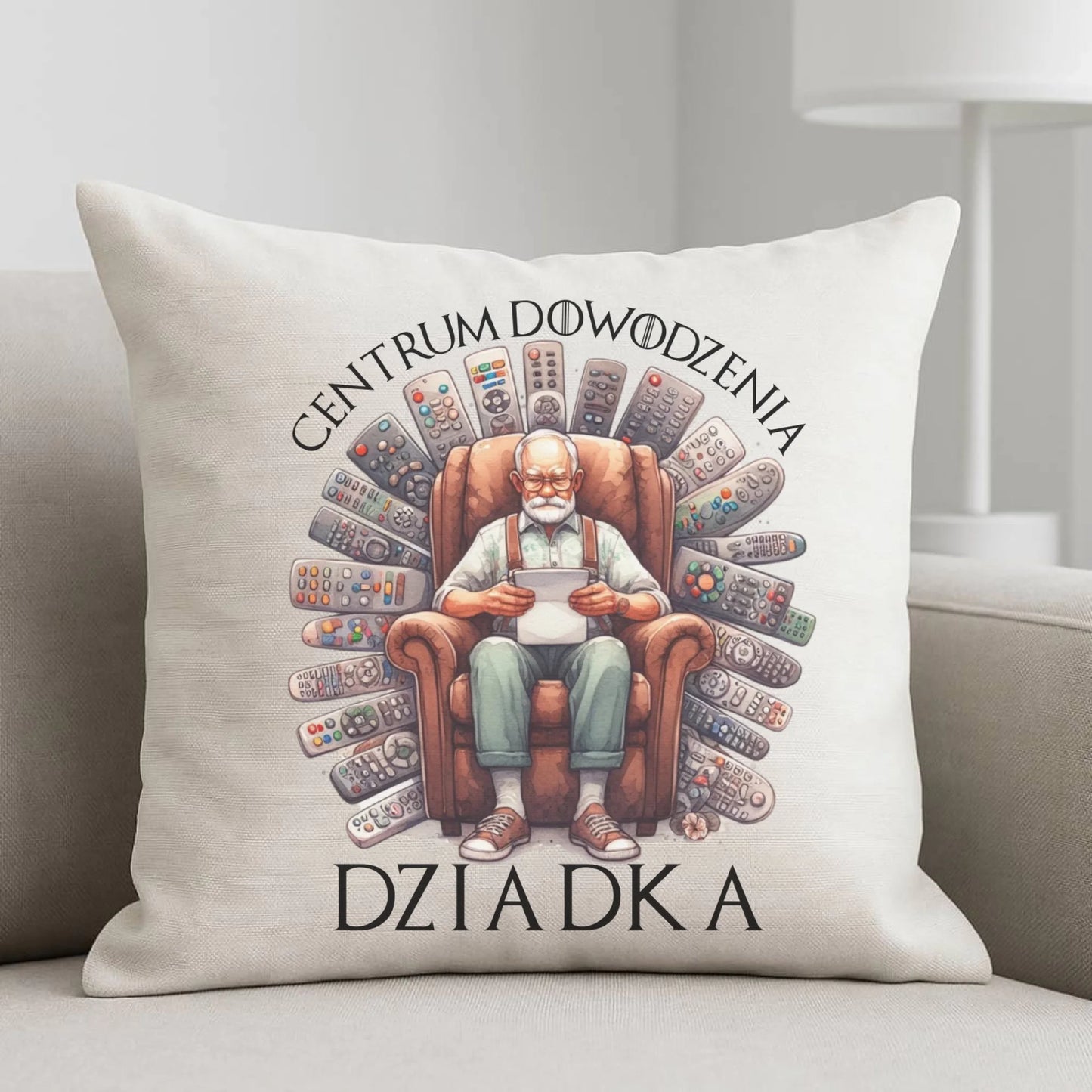 Poduszka dla dziadka - Centrum dowodzenia D28 - StoryCups.pl