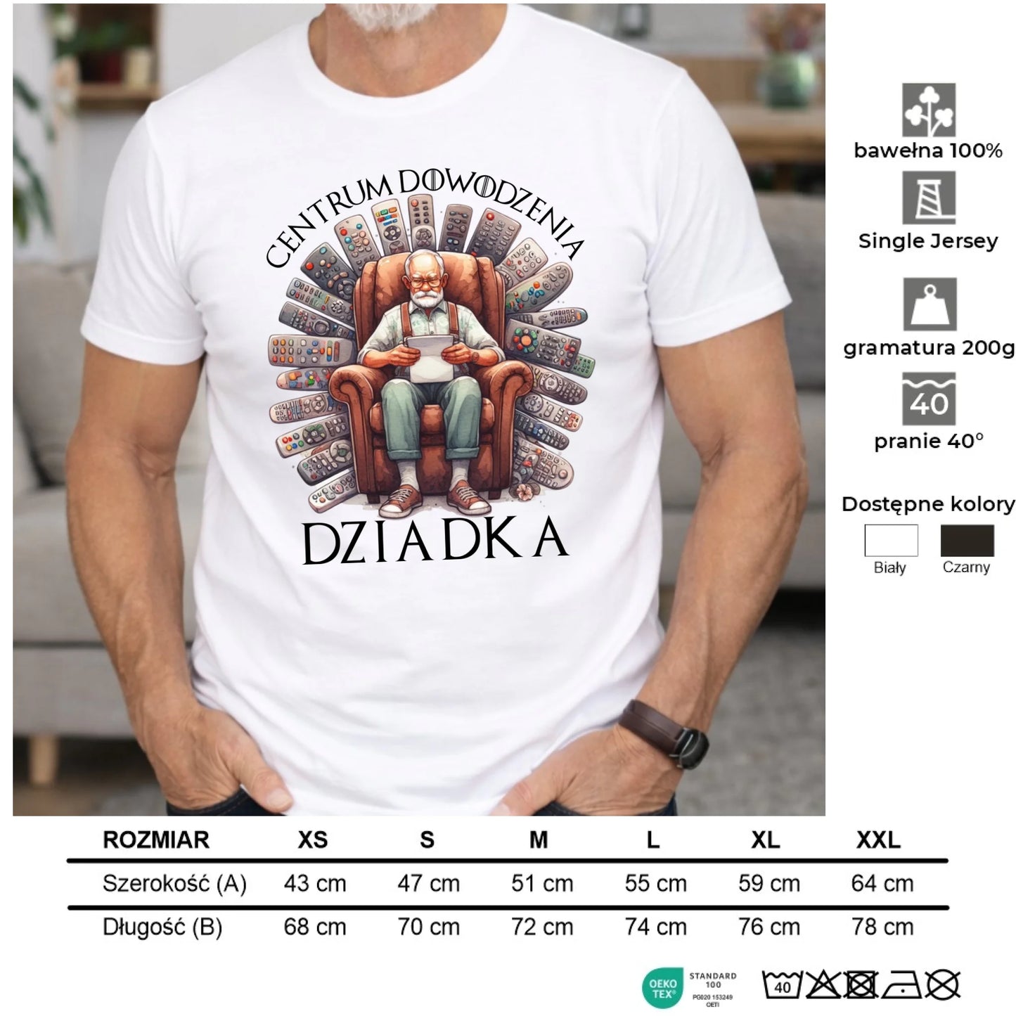 Koszulka dla dziadka - Centrum dowodzenia D28 - StoryCups.pl