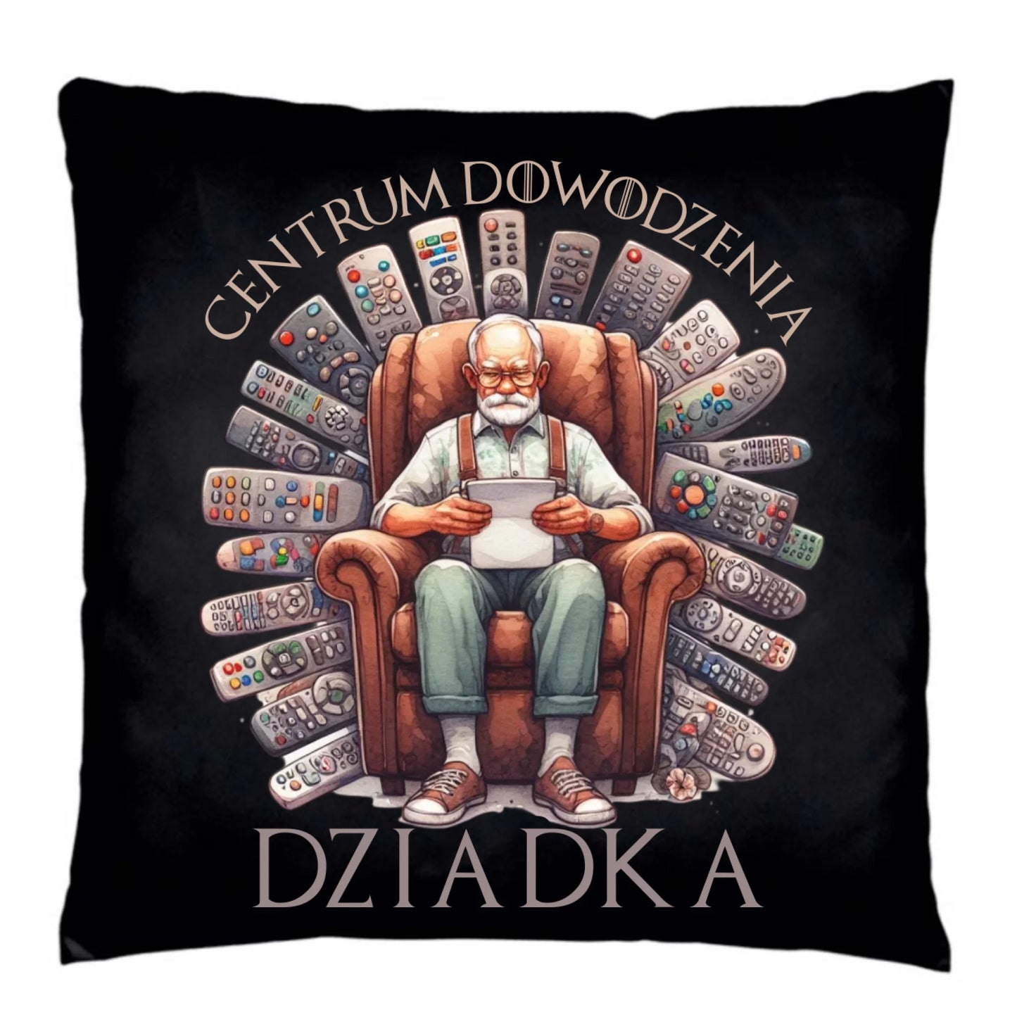 Poduszka dekoracyjna dla dziadka - Centrum dowodzenia D28 - StoryCups.pl