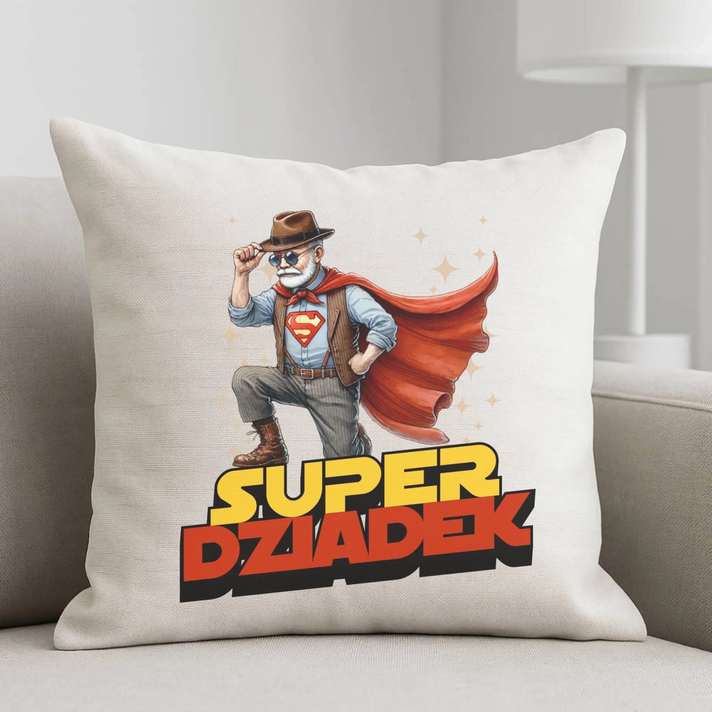 Poduszka dla dziadka - Super Dziadek D29 - StoryCups.pl