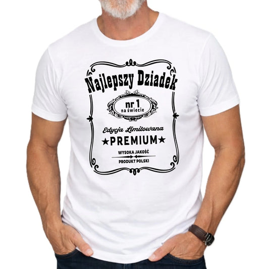 Koszulka dla dziadka - Najlepszy dziadek edycja limitowana D30 - StoryCups.pl