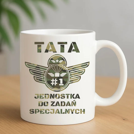 Kubek dla taty - Tata jednostka do zadań specjalnych DT42 - StoryCups.pl