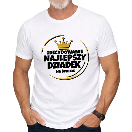 Koszulka dla dziadka - Zdecydowanie najlepszy dziadek D32 - StoryCups.pl