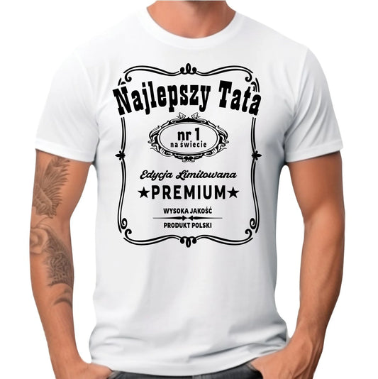 Koszulka dla taty - Najlepszy tata edycja limitowana DT32 - StoryCups.pl